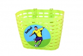 košík přední plastový Fotbal zelený 