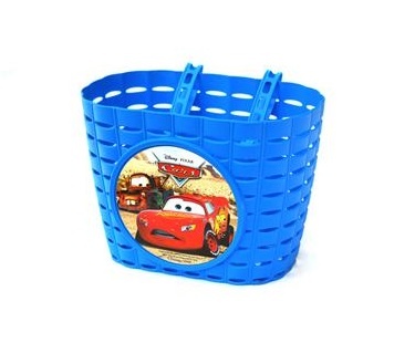 Košík přední plastový Cars modrý  - Košík přední plastový Cars modrý