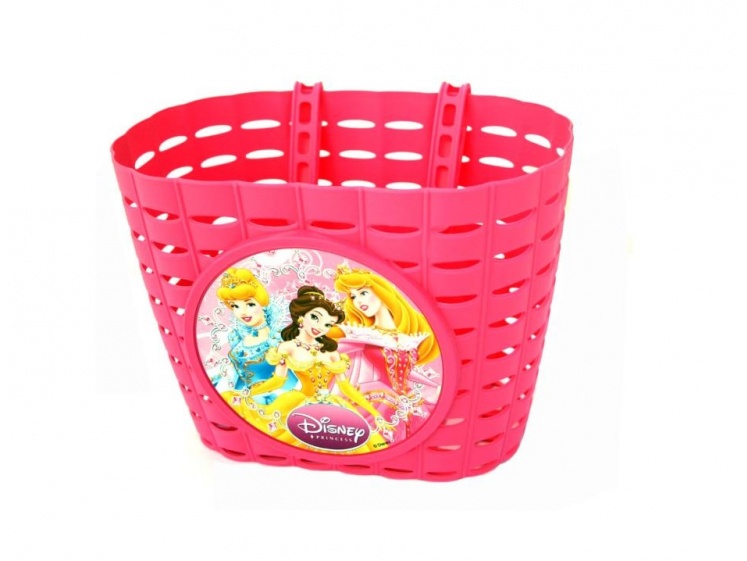 Košík přední plastový Princess růžový  - Košík přední plastový Princess růžový