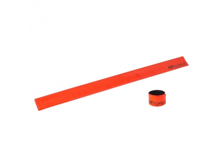 Reflexní páska samonavíjecí 38cm  oranžová  - Reflexní páska samonavíjecí 38cm oranžová