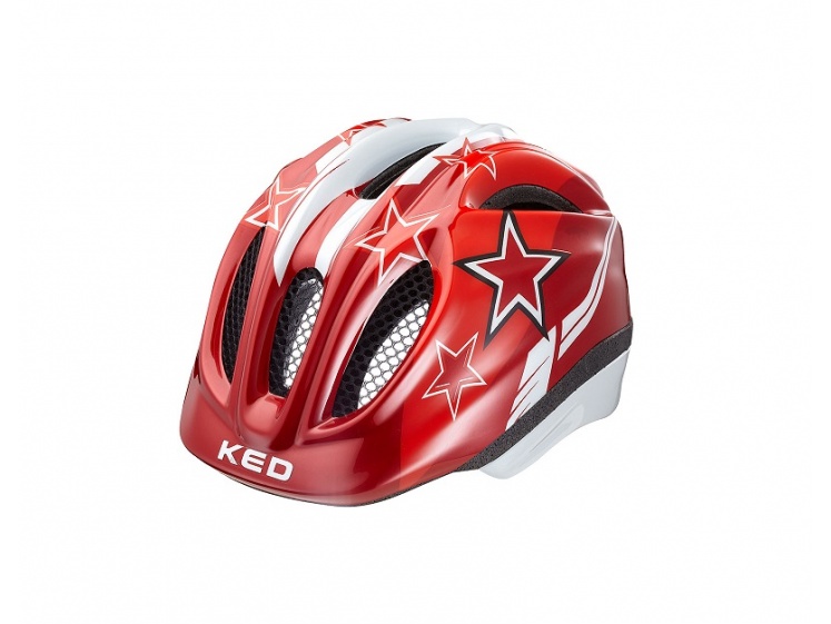 KED Meggy M 52-58cm červená Stars  - KED Meggy červená Stars