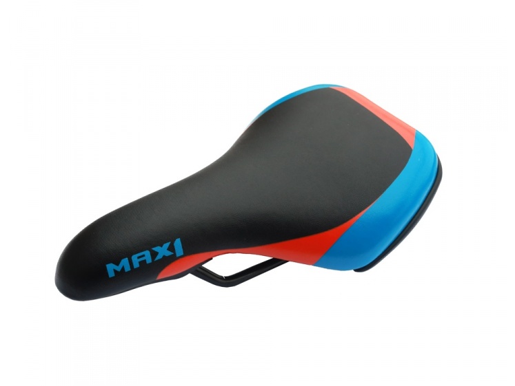 MAX 1 sedlo Storm černá/modrá/oranžová  - Sedlo MAX1 Storm