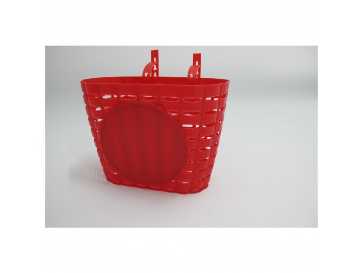 Leader Fox košík přední plastový červený  - košík přední plastový červený