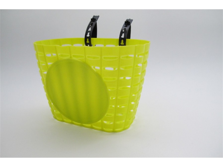Leader Fox košík přední plastový žlutý  - košík přední plastový žlutý