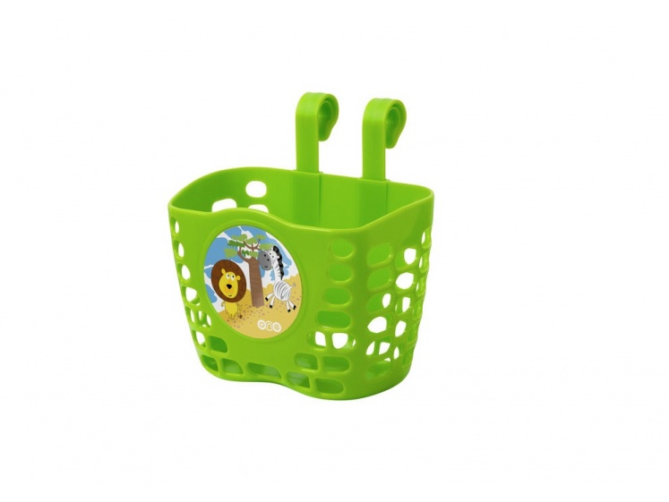 One košík přední plastový Happy zelený  - Košík přední One Happy zelený