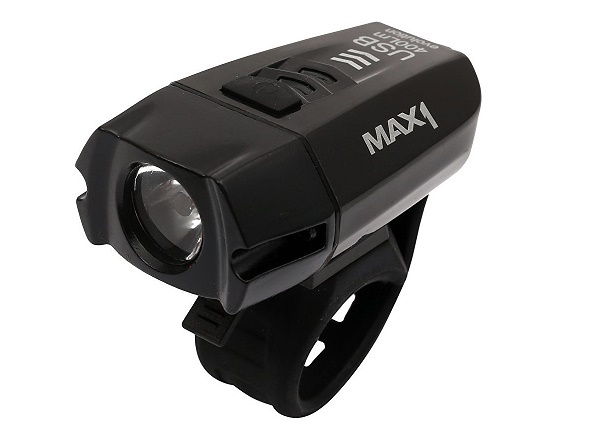 MAX 1 světlo přední Evolution USB černá  - MAX1 světlo přední Evolution USB černé