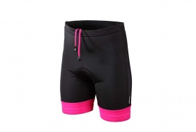 cyklistické kalhoty Junior černá/růžová 